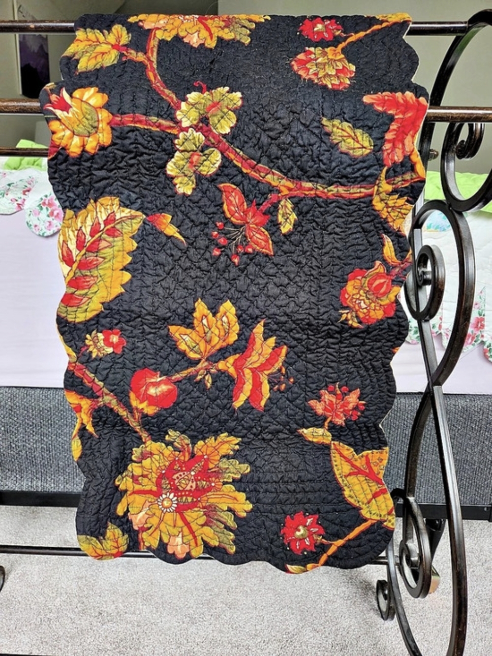 Floral Reversible Table Runner